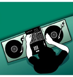 Dj job vector image