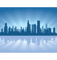 Chicago skyline vector image