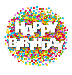 Happy birthday card vector image