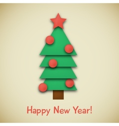 Christmas tree vector image