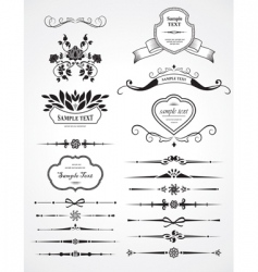 Set of design elements vector image