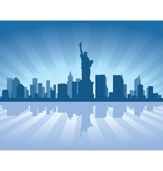 New york skyline vector image