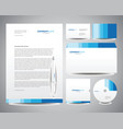 Business stationery template vector image