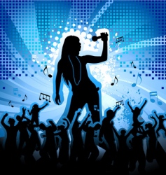 Music party vector image