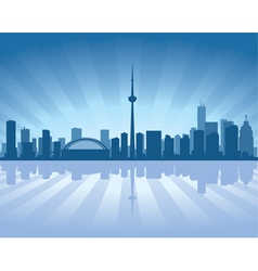 Toronto skyline vector image