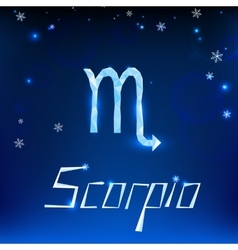 Blue Scorpion Cartoon Royalty Free Vector Image