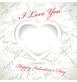 Valentines day card vector image