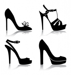 Shoes collection vector image