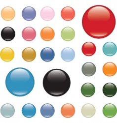 Color buttons vector image