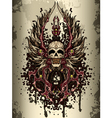 Skull crest vector image
