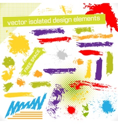 Isolated Design Elements vector image