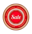 Big red sale label vector image