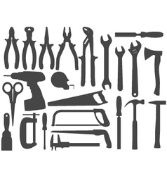 Hand work tools vector image