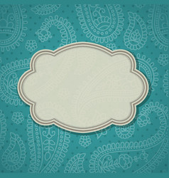 Indian frame vector image