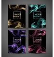 Wave smoke background vector image