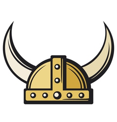 Viking Helmet vector image