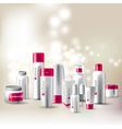 Cosmetics package vector image