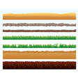 Ground elements vector image