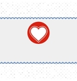 Valentines Heart Card vector image