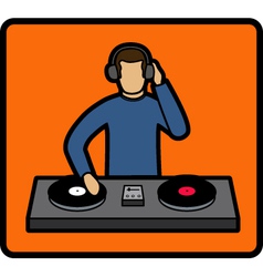 DJ vector image