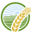 Wheat label vector image