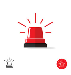 Special police flasher light emergency department vector image