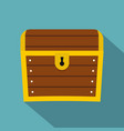 Chest icon flat style Chest icon flat style vector image