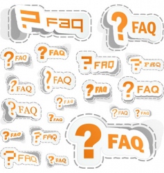 Faq vector image