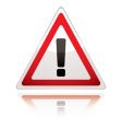 Warning sign icon uk exclamation vector image