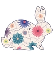 Download Vintage rabbit standing Royalty Free Vector Image