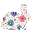 vintage rabbit vector image