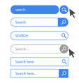 Search bar field set Search bar field set vector image