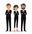 Business people in business suits Business people in business suits vector image