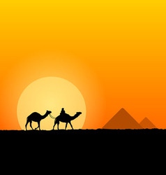 Hot African Scenery vector image