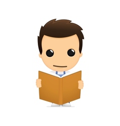 Funny cartoon mechanic vector image
