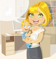 Pretty business mom vector image