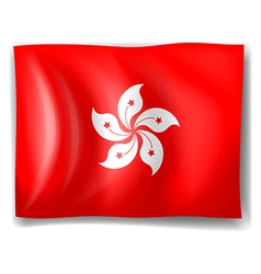 Flag of Hongkong vector image