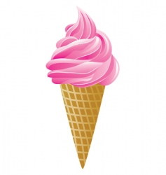 Ice-cream cone vector image