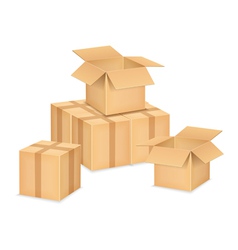 Cardboard Boxes vector image