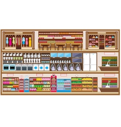 Shopping center vector image