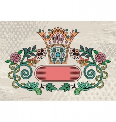Floral frame vector image