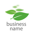 Green logo vector image