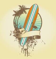 Surf emblem vector image