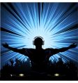 Dj party vector image