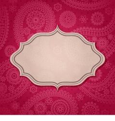 Indian frame vector image