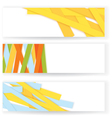 Shredded colorful paper banners vector image