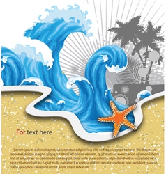 Summer background vector image