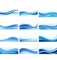 Abstract wave set vector image
