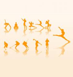 Sport and fitness vector image