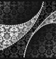 Black and silver background vector image
